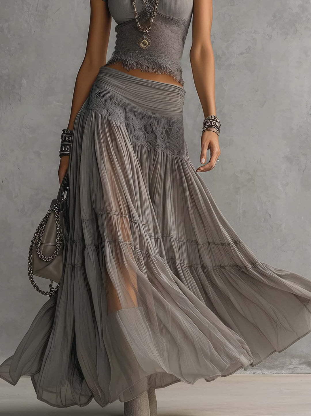 Elena | Ensemble Jupe Longue et Top
