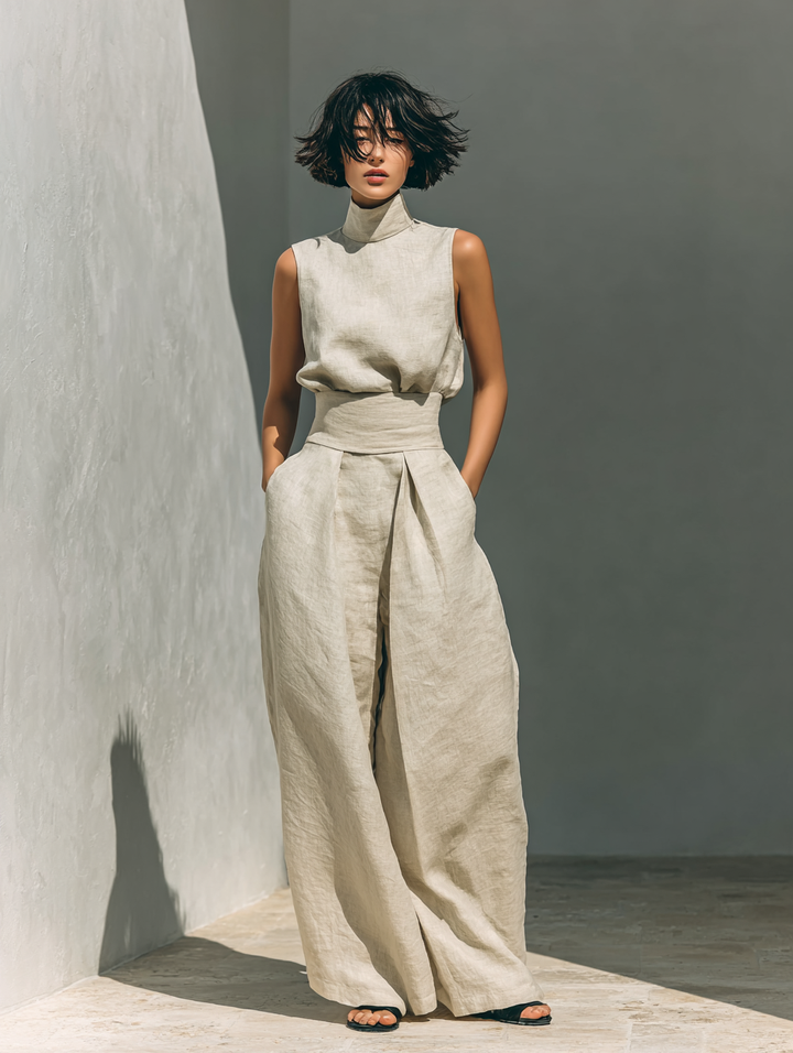 Chloé - Ensemble en coton et lin