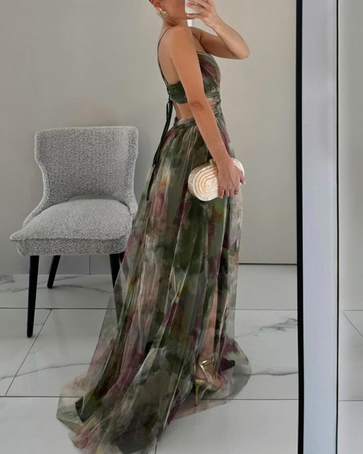 Clara | Ravissante robe longue à imprimé floral