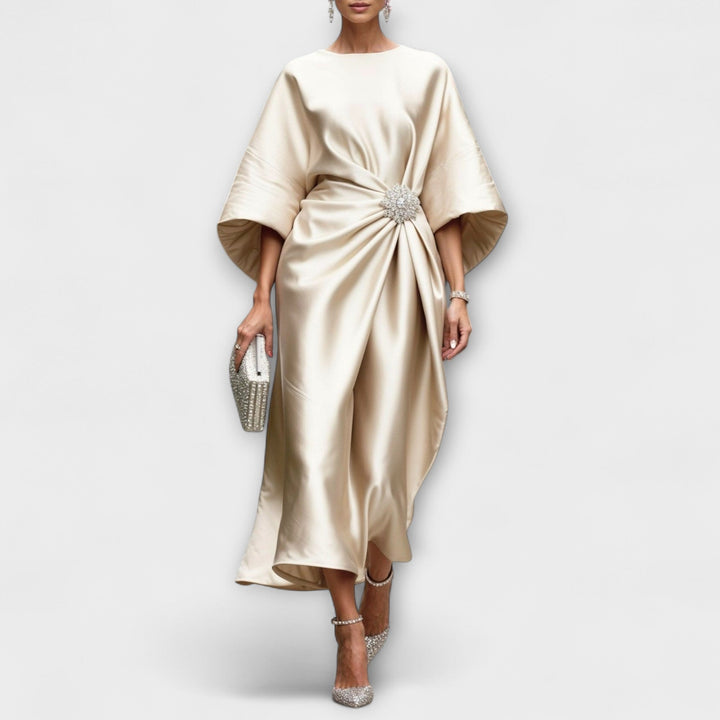 Robe Maxi Satinée Luxe Scintillante