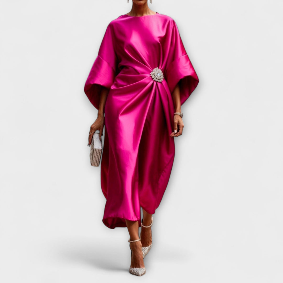 Robe Maxi Satinée Luxe Scintillante