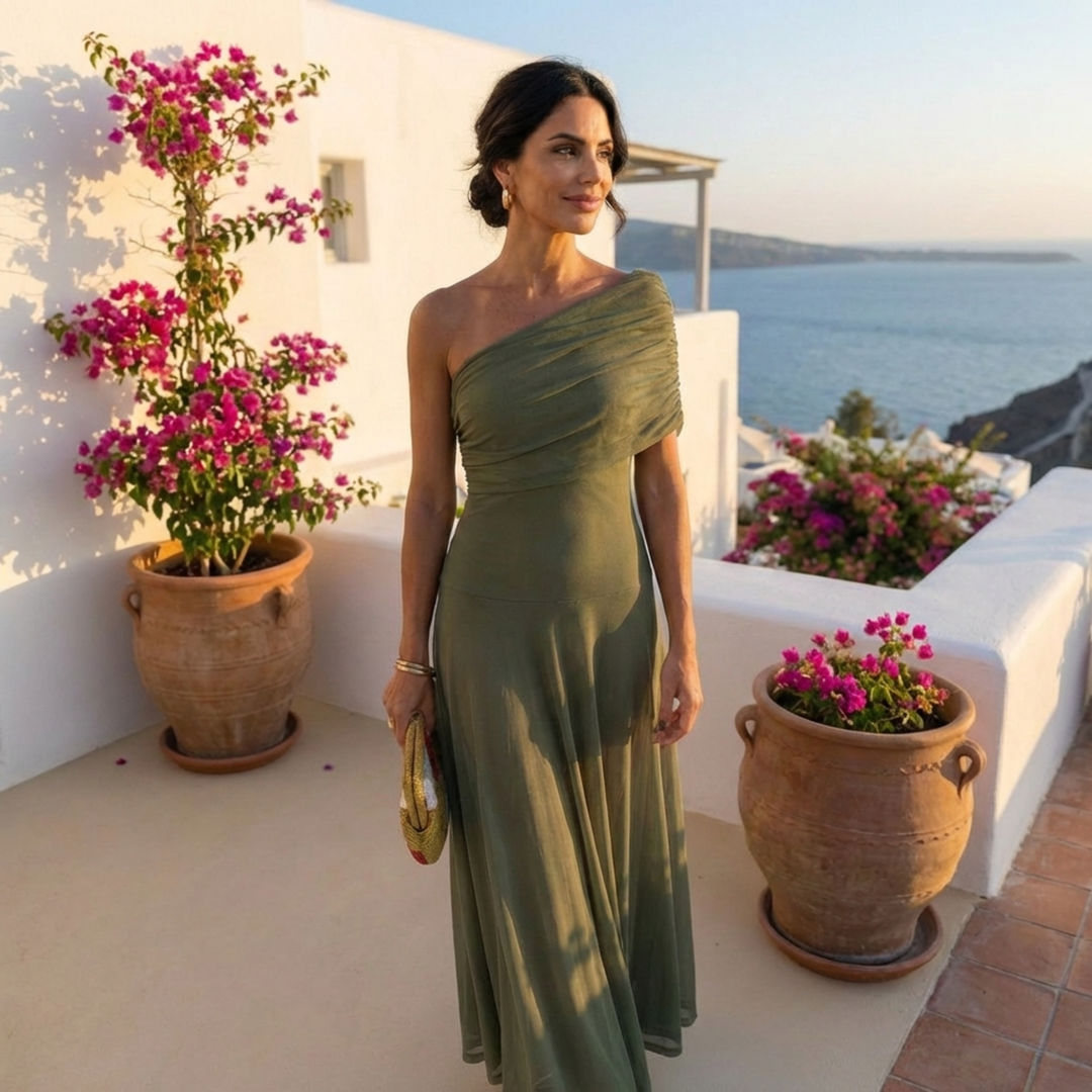 Uma | Robe longue fluide au design élégant