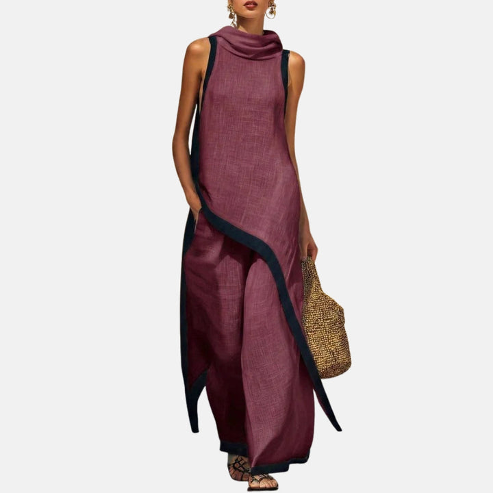 Léonie | Ensemble tunique longue et pantalon large