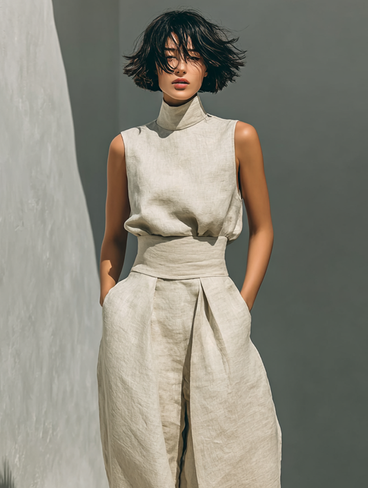Chloé - Ensemble en coton et lin