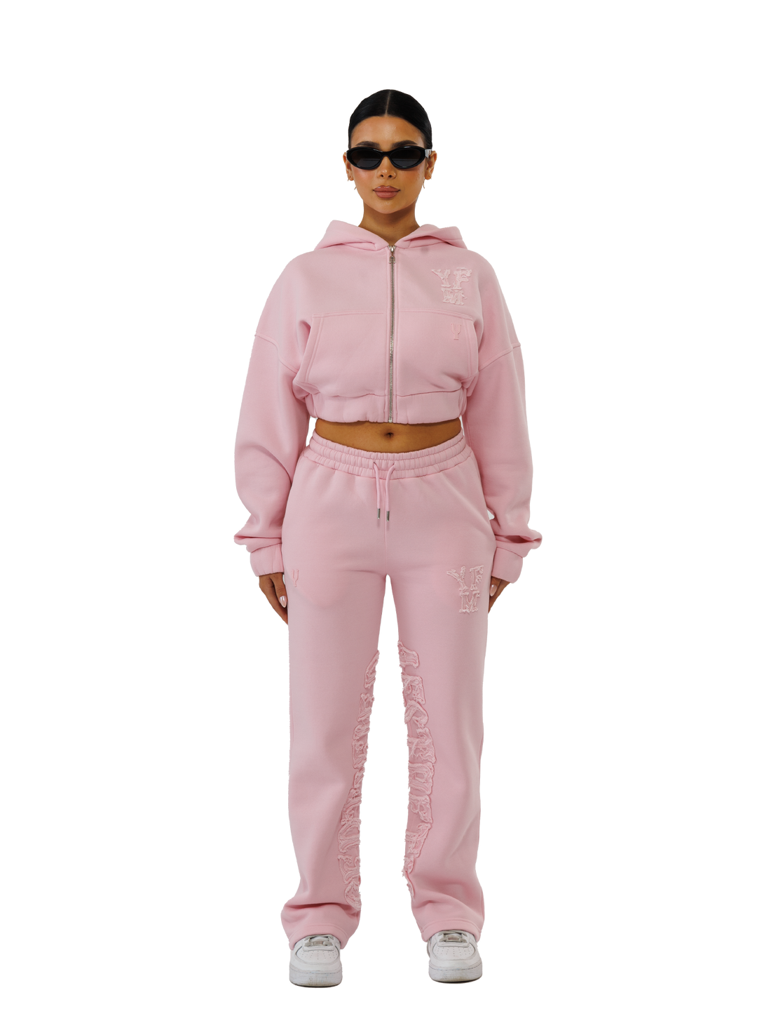 Sweat à Capuche Zippé "Rose" pour Femme