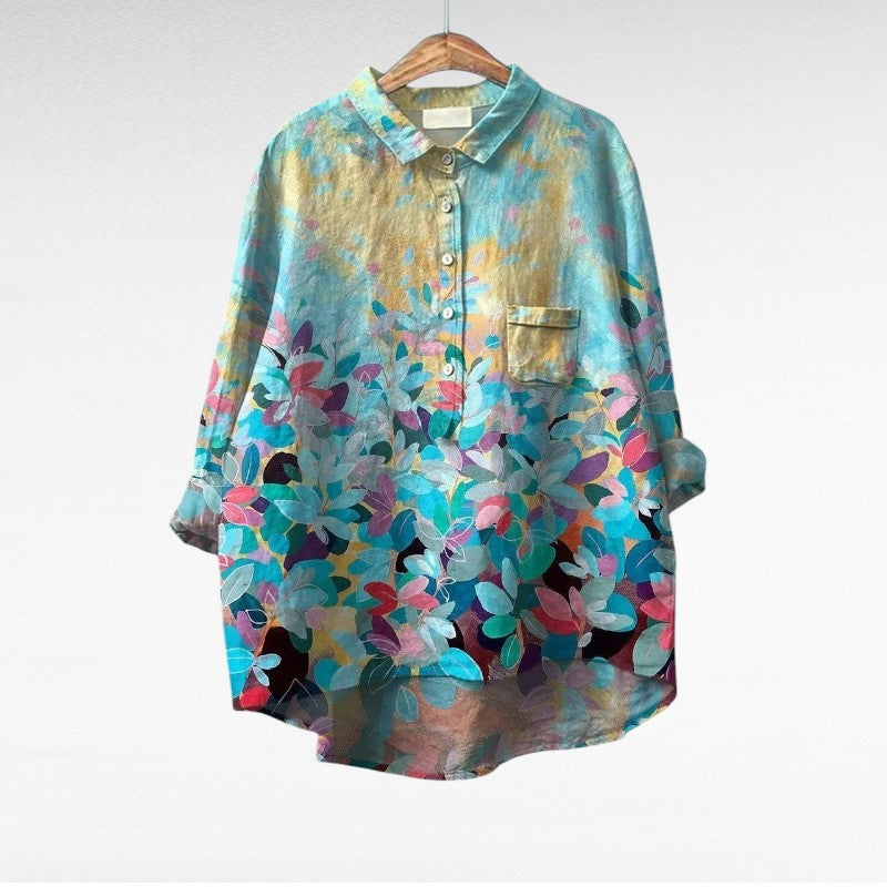 Aurore | Élégante Blouse d'Été en Lin