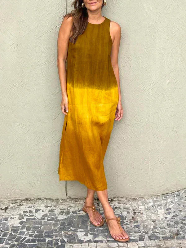 María | Robe maxi fluide à dégradé élégant