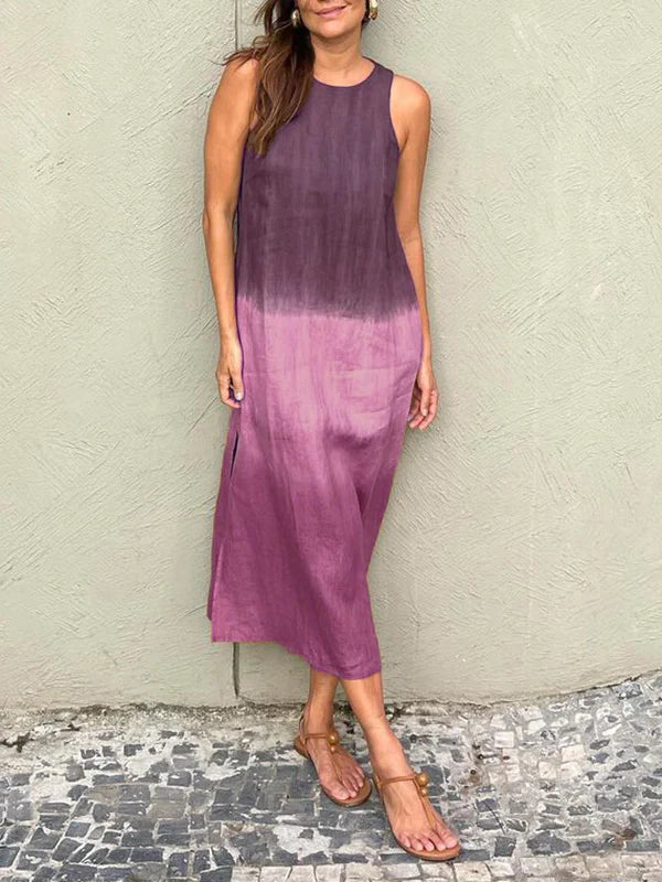 María | Robe maxi fluide à dégradé élégant