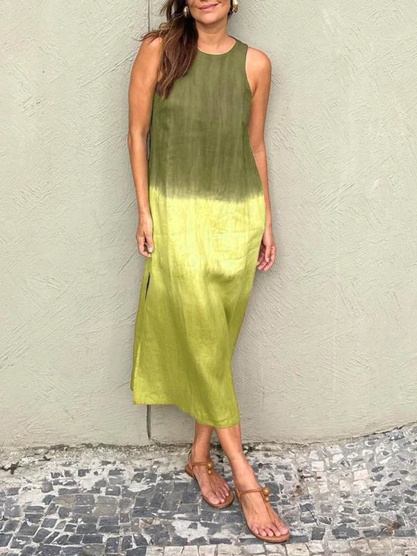 María | Robe maxi fluide à dégradé élégant