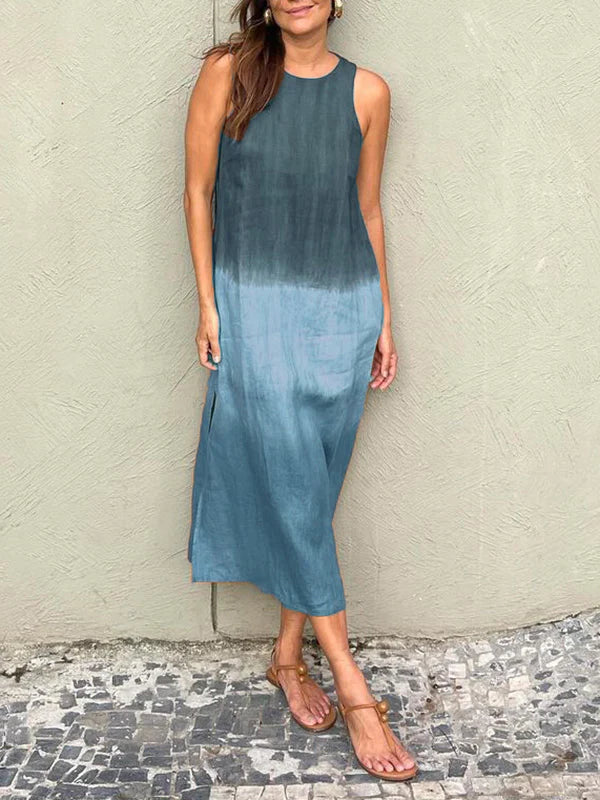 María | Robe maxi fluide à dégradé élégant