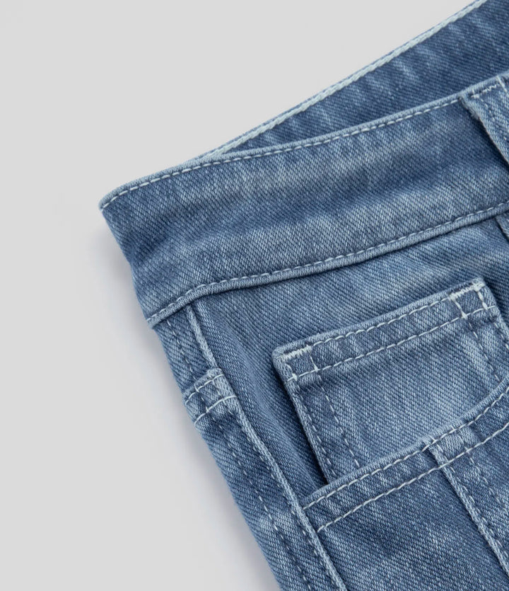 Halara Flex™ Mid Low Rise Zipper Pockets Casual Skinny Jeans
