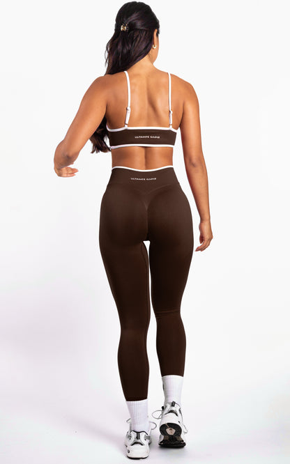 Ivy | Legging Sculptant Sans Couture – Marron