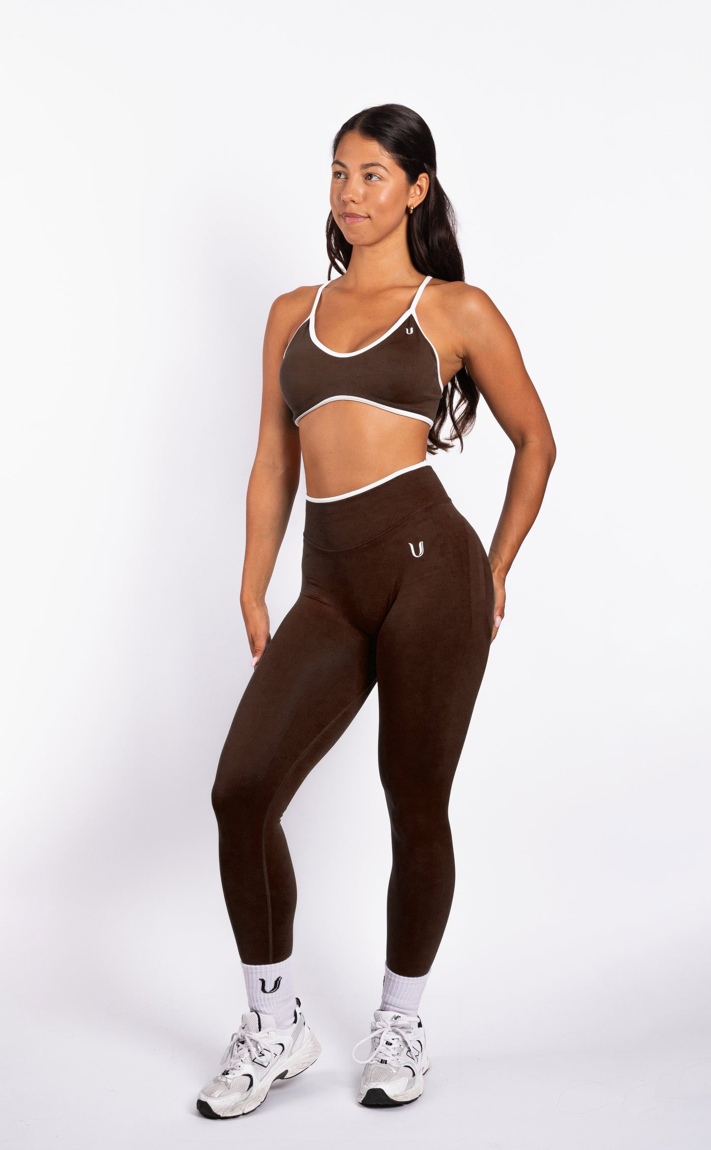 Ivy | Legging Sculptant Sans Couture – Marron