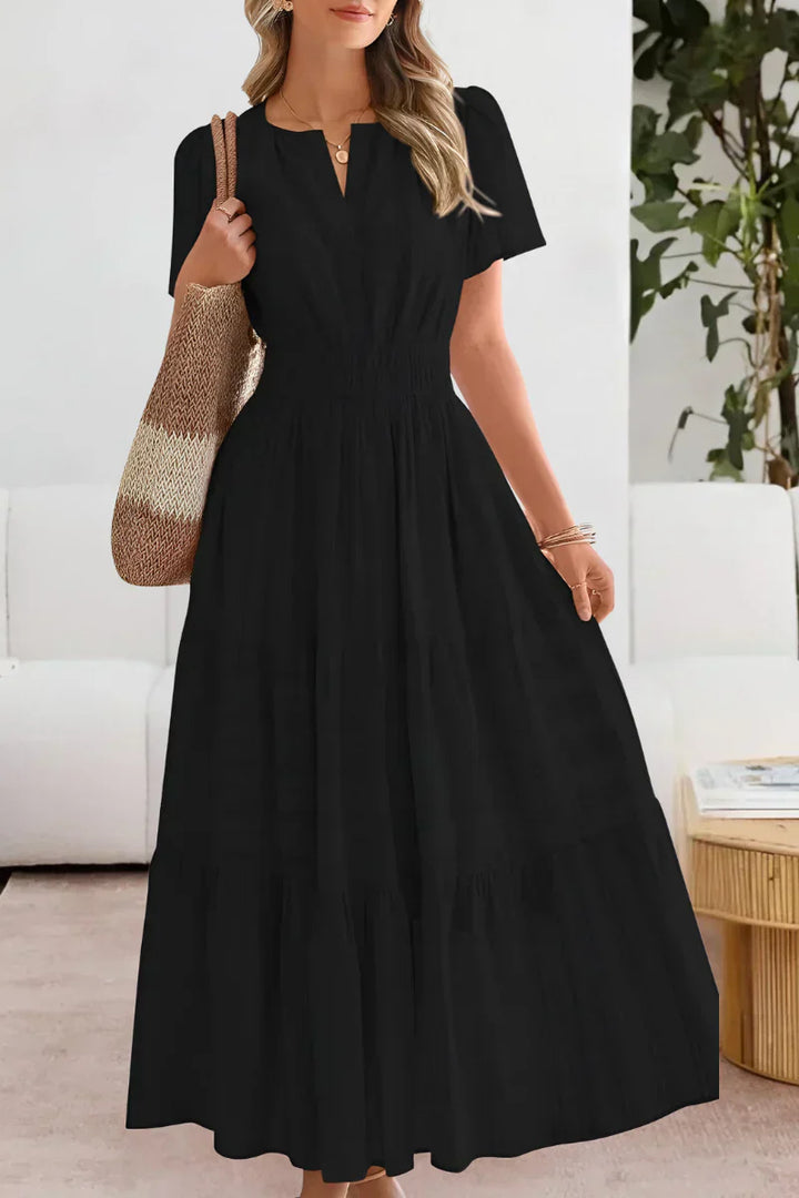 Emma | Robe maxi à taille froncée