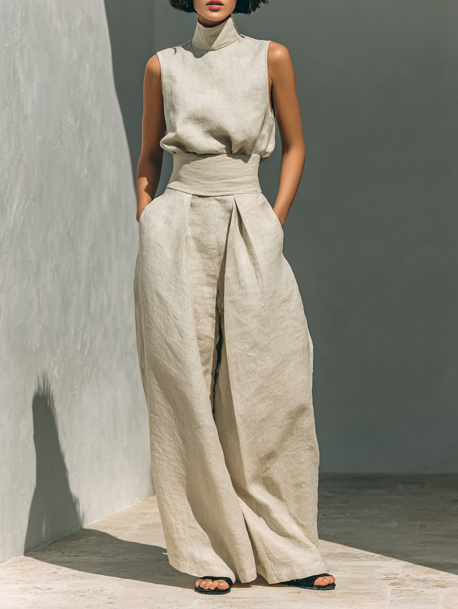 Chloé - Ensemble en coton et lin