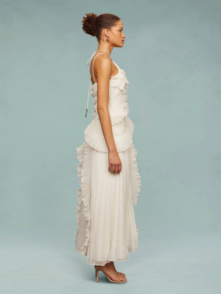 Elena™ | Robe longue Tourbillon Océanique