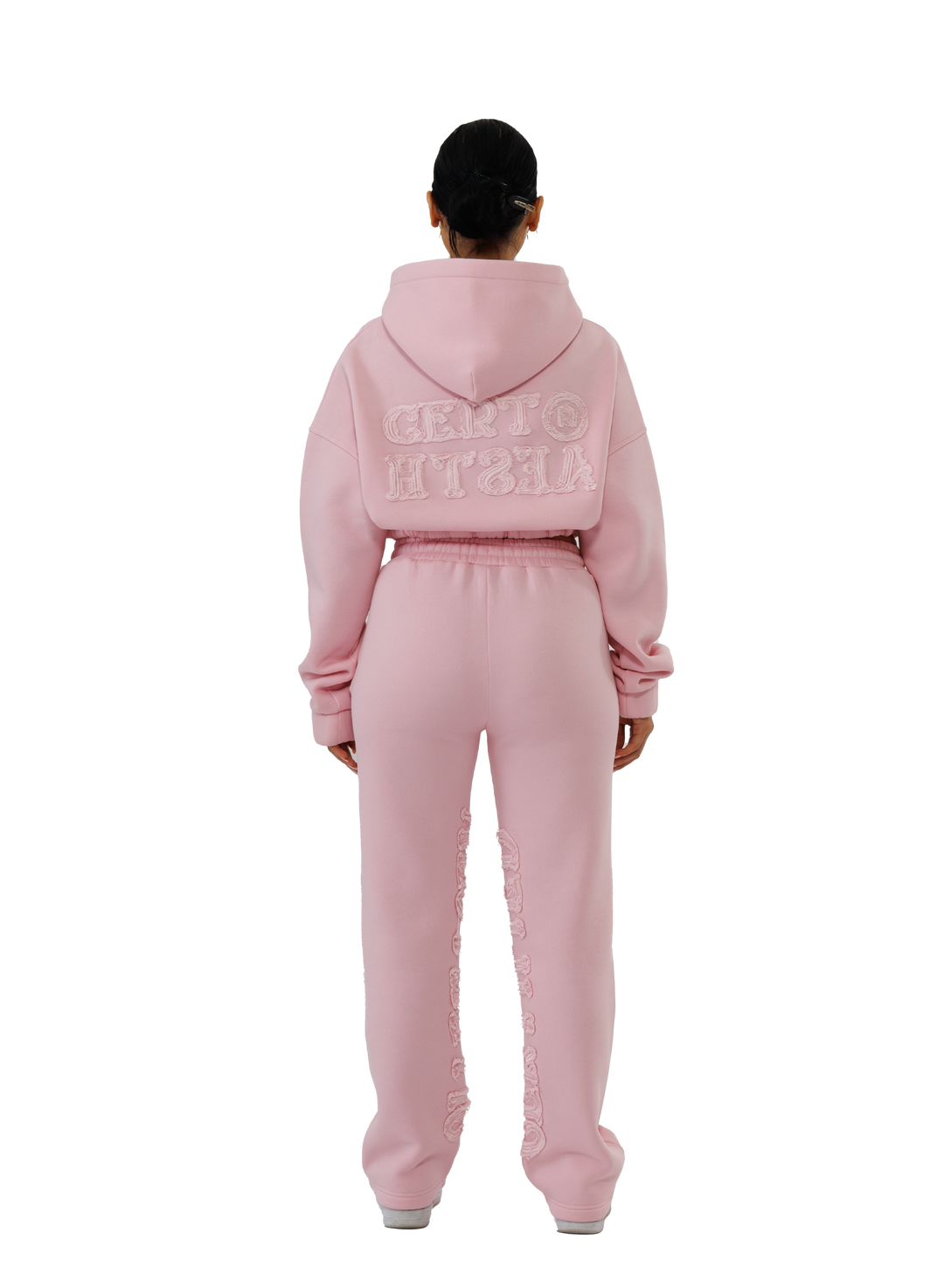 Sweat à Capuche Zippé "Rose" pour Femme