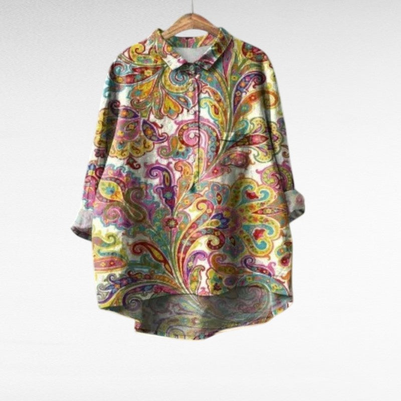 Élisa | Blouse d'Été Élégante en Lin