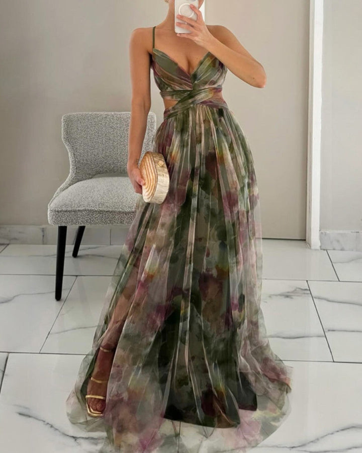 Clara | Ravissante robe longue à imprimé floral