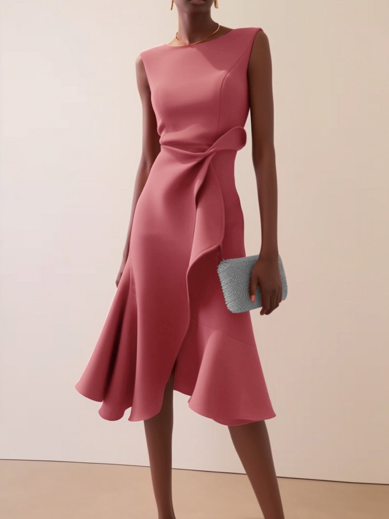 Darlene | Robe Midi Sophistiquée