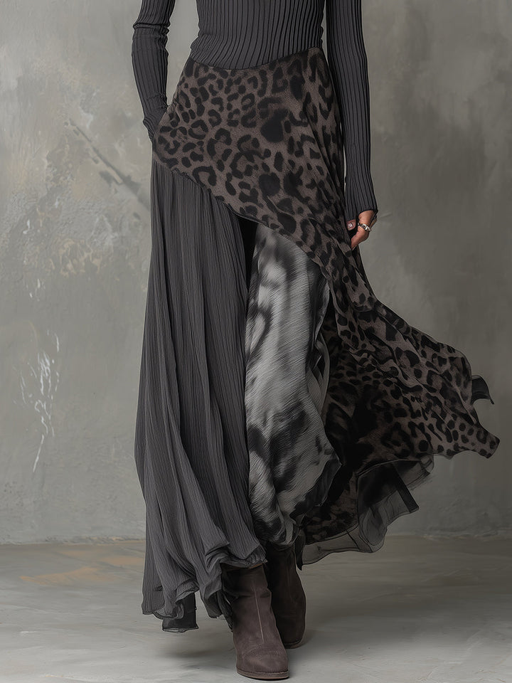 Bárbara | Robe maxi bohème à imprimé animal