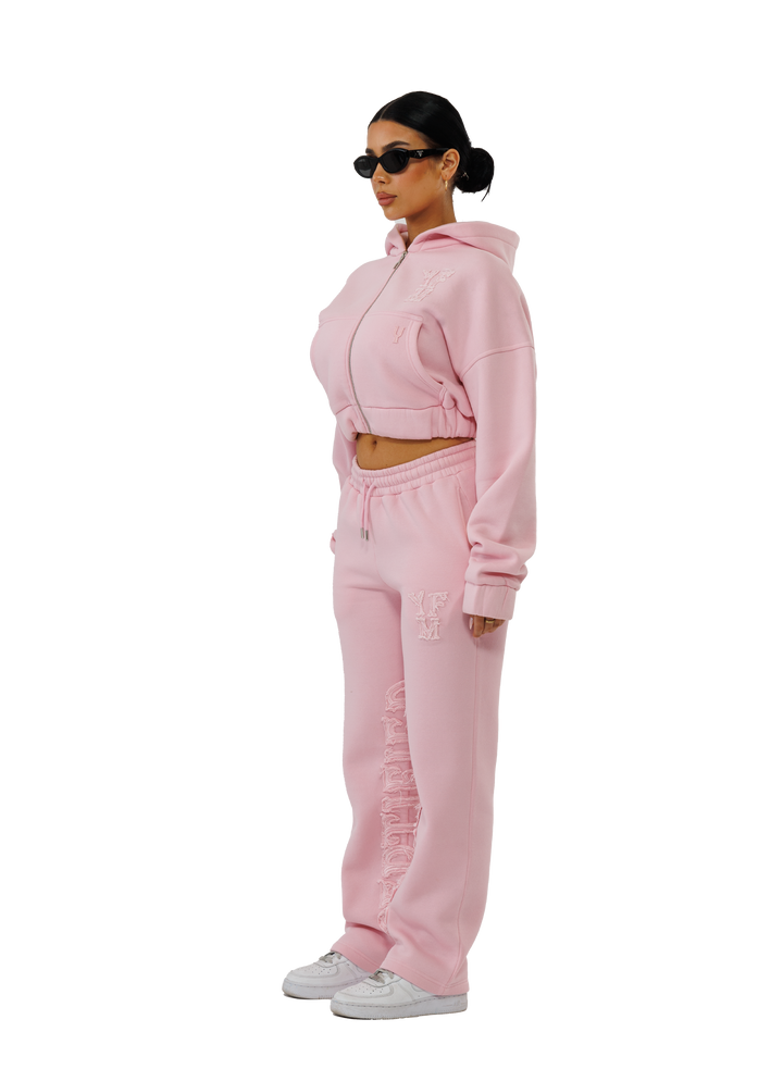 Sweat à Capuche Zippé "Rose" pour Femme