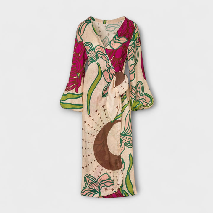 Tracey - Robe Maxi Tunique à Nœud