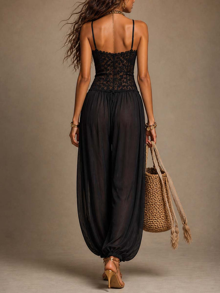 Laia | Mono halter avec dentelle fluide