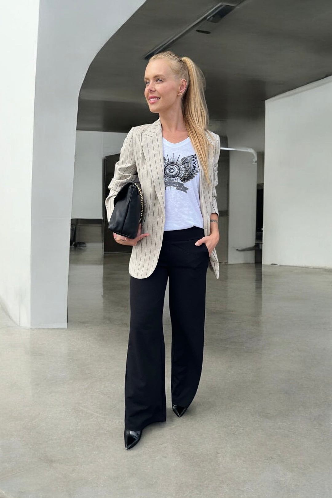 Freya Long Pants | Black | Bukser fra French Laundry
