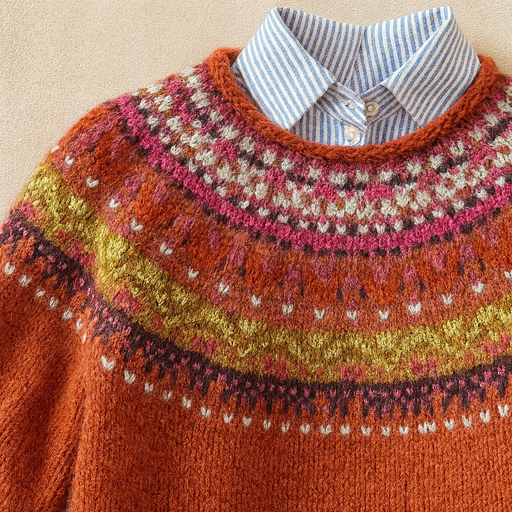 Simona™ | Élégant Pull Vintage en Tricot