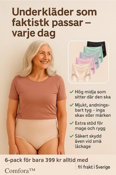 Lot de 6 culottes hautes respirantes et confortables avec maintien abdominal