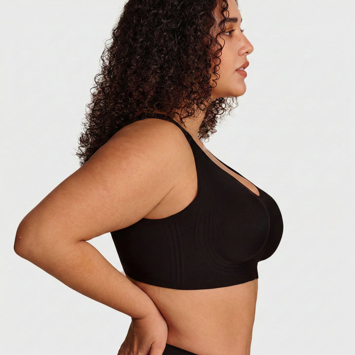 Soutien-gorge sans armatures avec maintien élastique