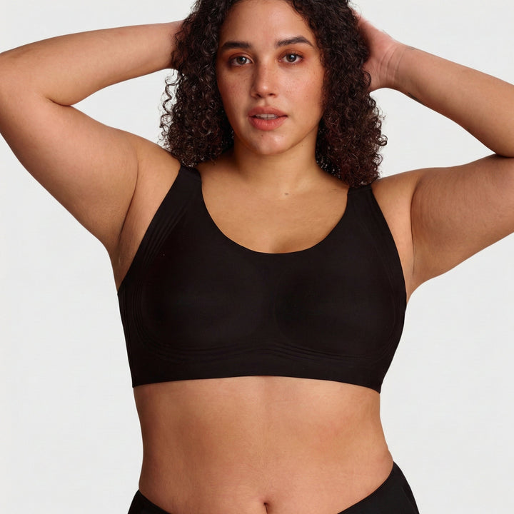 Soutien-gorge sans armatures avec maintien élastique