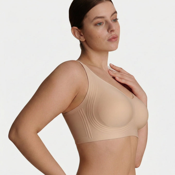 Soutien-gorge sans armatures avec maintien élastique