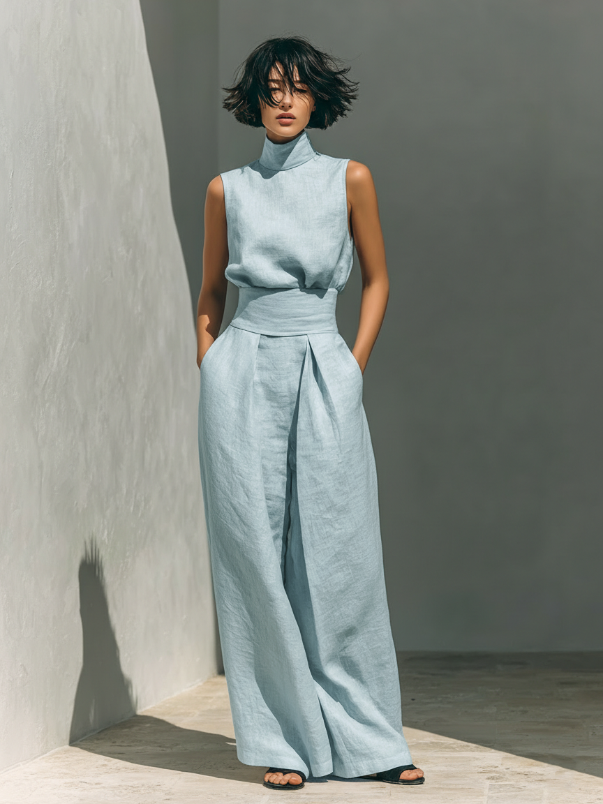 Chloé - Ensemble en coton et lin