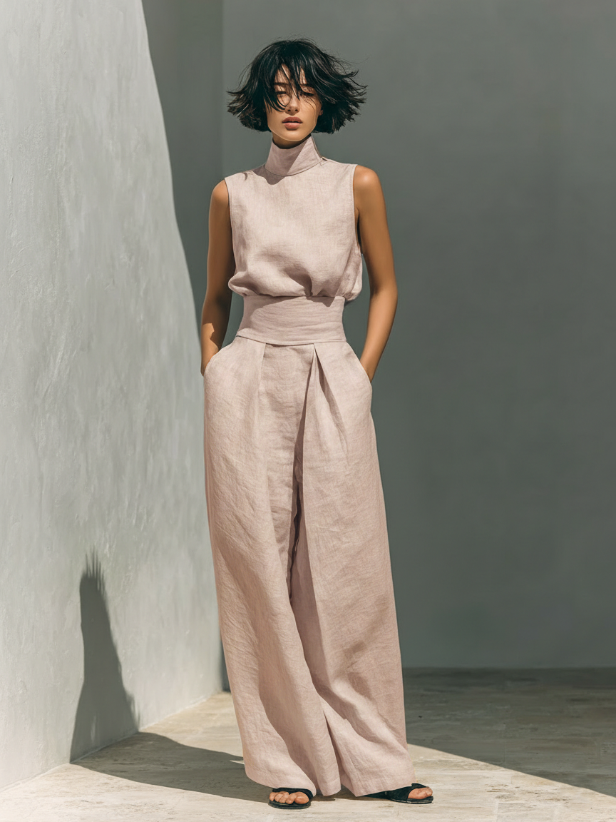 Chloé - Ensemble en coton et lin