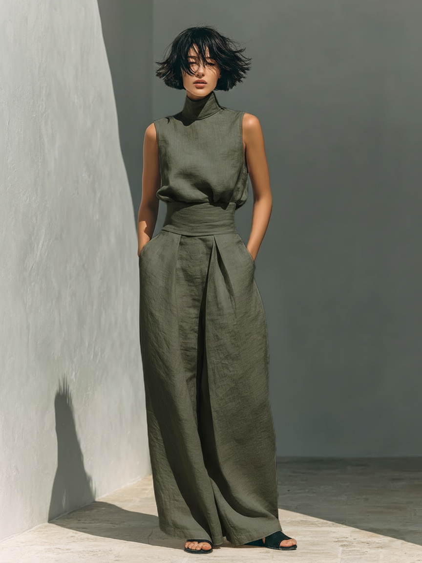 Chloé - Ensemble en coton et lin