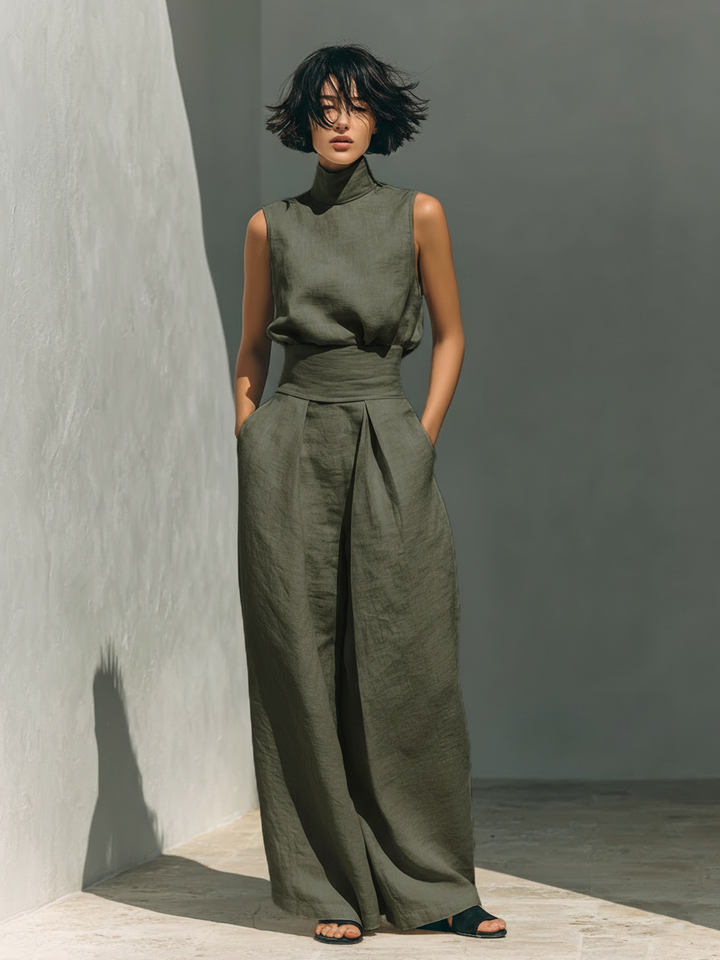 Chloé - Ensemble en coton et lin