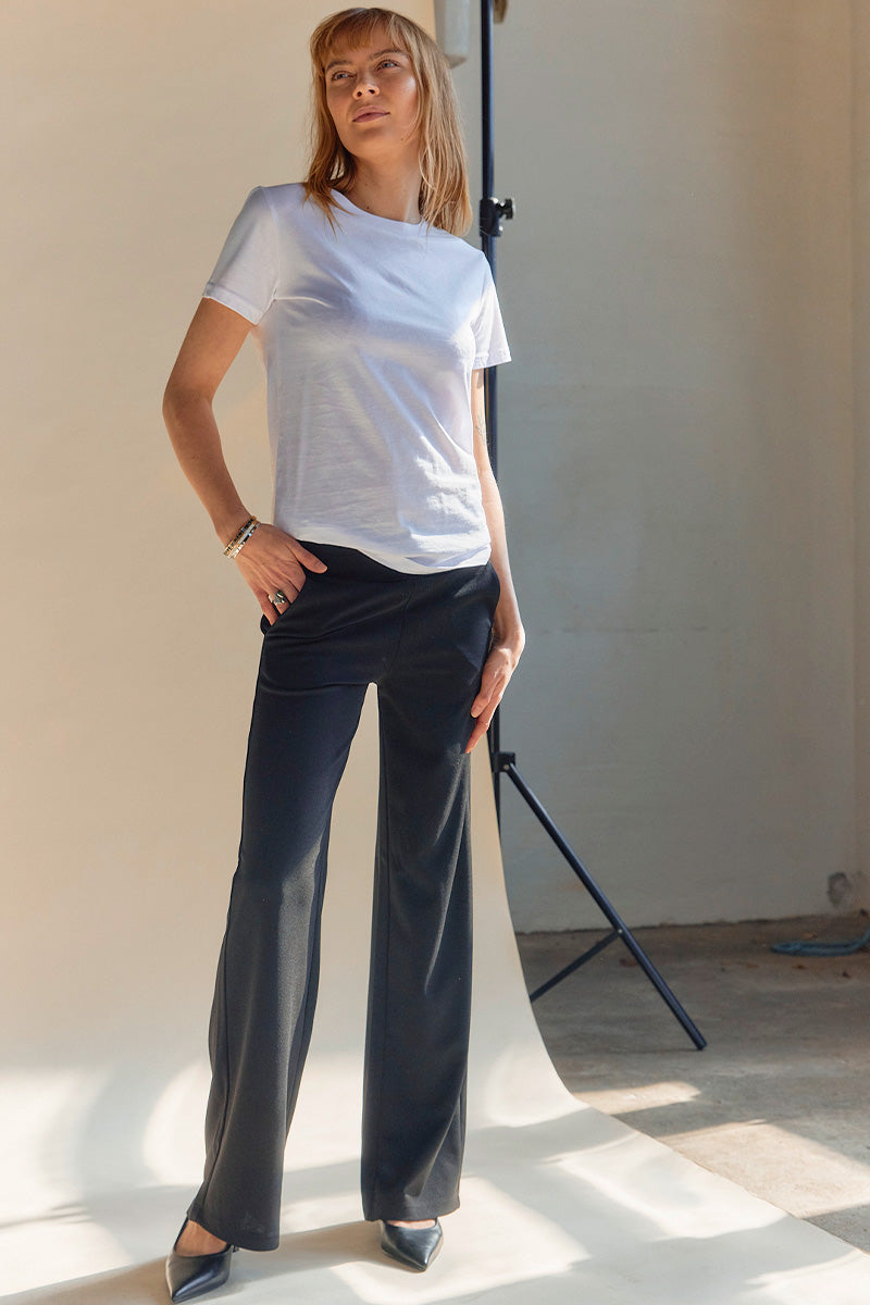 Freya Long Pants | Black | Bukser fra French Laundry