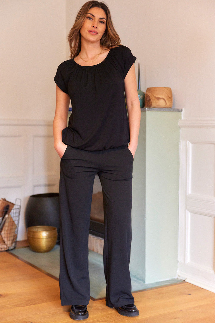 Freya Long Pants | Black | Bukser fra French Laundry