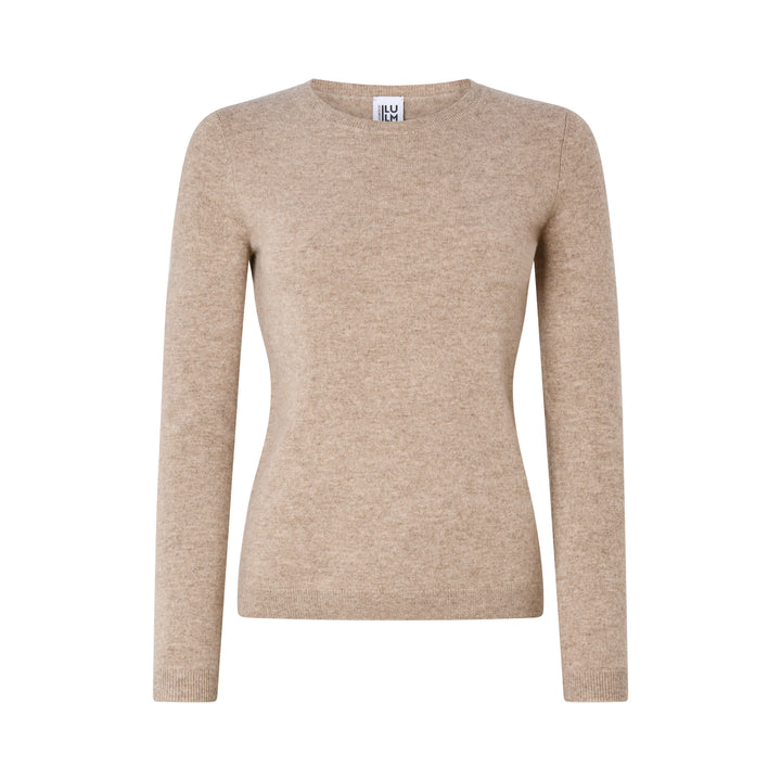CASHMERE by ILLUM - Tricot à Col Rond et Manches Longues