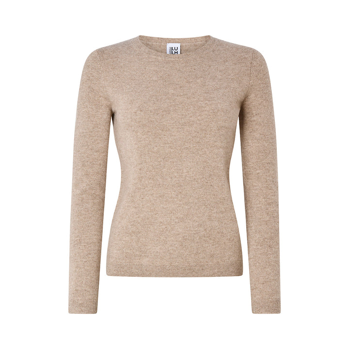 CASHMERE by ILLUM - Tricot à Col Rond et Manches Longues