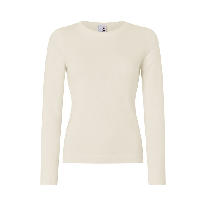 CASHMERE by ILLUM - Tricot à Col Rond et Manches Longues