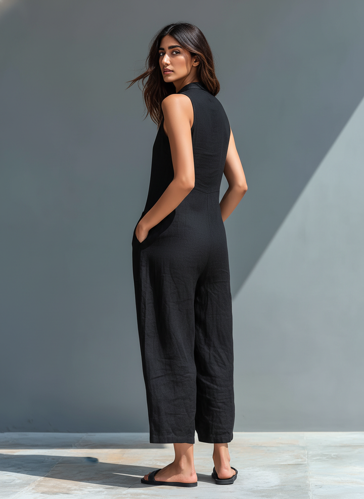 Brisa | Combinaison ample sans manches avec boutons frontaux