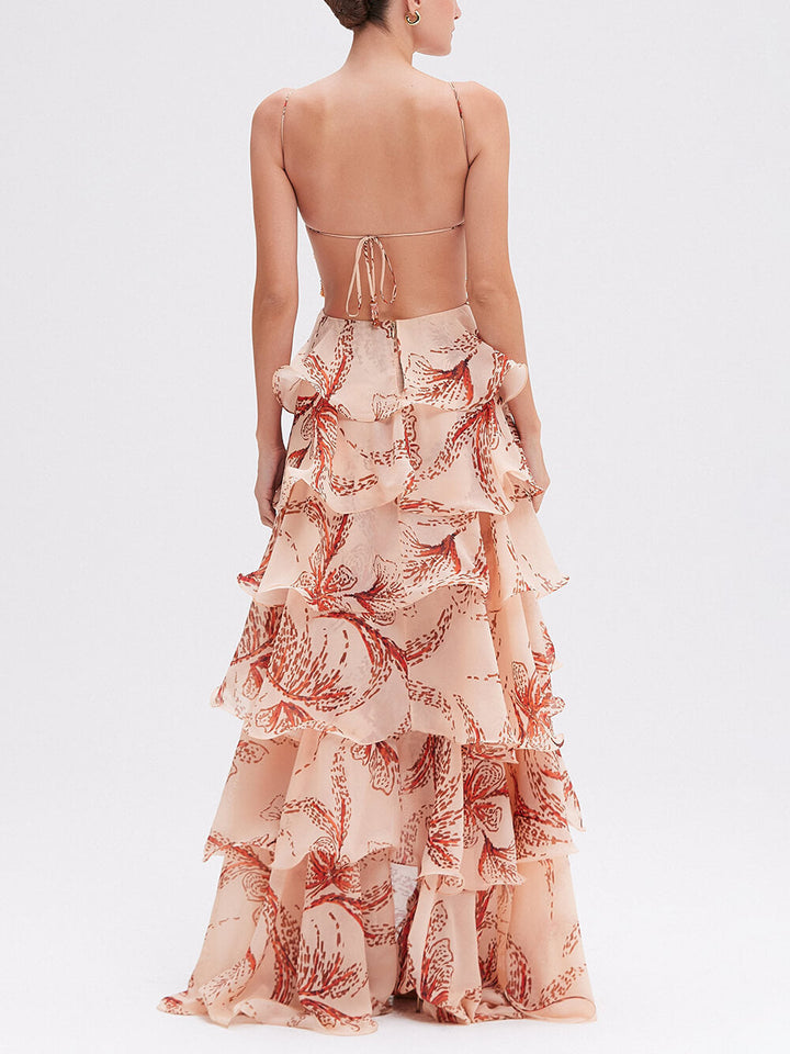 Essaro | Robe Maxi Papillon Signature