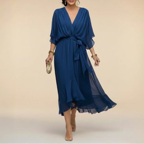 Monica - Robe à col en V