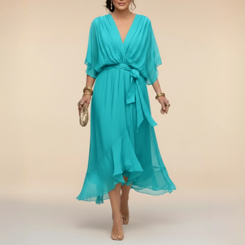 Monica - Robe à col en V