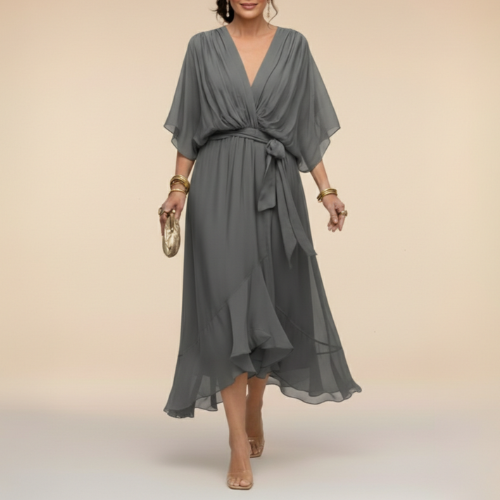 Monica - Robe à col en V