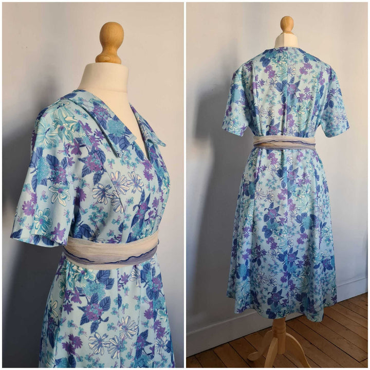 Robe trapèze à fleurs