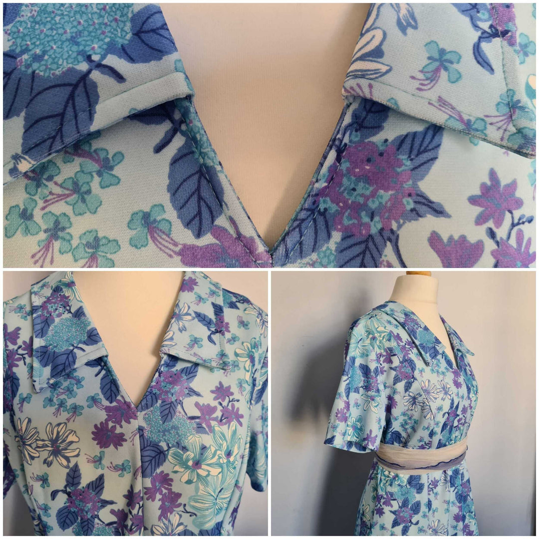 Robe trapèze à fleurs
